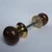 Walnut wooden door handle